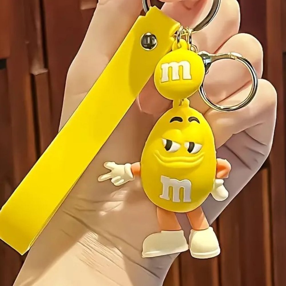 New M&M's Bracelet Wristlet Keychain/ Bag charm